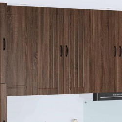 Sonata H Горен кухненски шкаф Кафяв дъб 80 x 31 x 100 см Инженерно дърво - Bucătării modulare