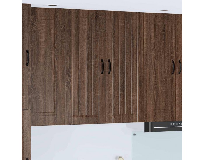 Sonata H Горен кухненски шкаф Кафяв дъб 80 x 31 x 100 см Инженерно дърво