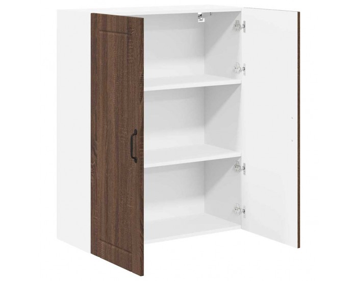 Sonata H Горен кухненски шкаф Кафяв дъб 80 x 31 x 100 см Инженерно дърво