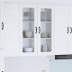Sonata H Горен кухненски шкаф Бяло 80 x 31 x 100 см Инженерно дърво