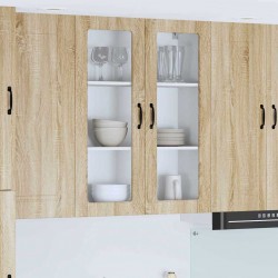 Sonata H Горен кухненски шкаф с рафт с врата Сонома дъб 80 x 31 x 100 см - Bucătării modulare