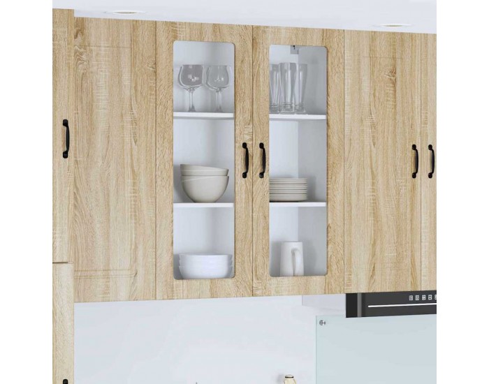 Sonata H Горен кухненски шкаф с рафт с врата Сонома дъб 80 x 31 x 100 см