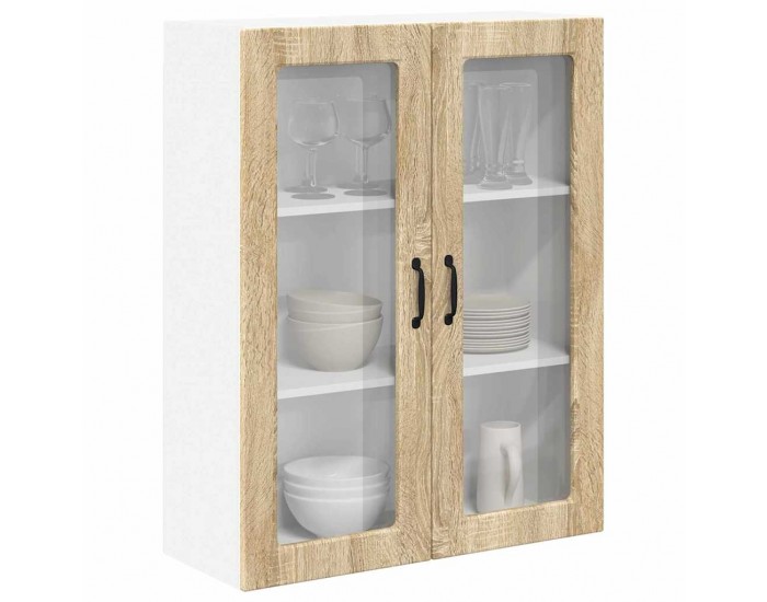 Sonata H Горен кухненски шкаф с рафт с врата Сонома дъб 80 x 31 x 100 см