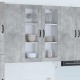 Sonata H Горен кухненски шкаф с рафт Циментено сиво 80 x 31 x 100 см