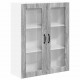 Sonata H Горен кухненски шкаф с рафт с врата Сив Сонома 80 x 31 x 100 см