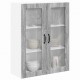 Sonata H Горен кухненски шкаф с рафт с врата Сив Сонома 80 x 31 x 100 см