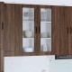 Sonata H Горен кухненски шкаф Кафяв дъб 80 x 31 x 100 см Инженерно дърво