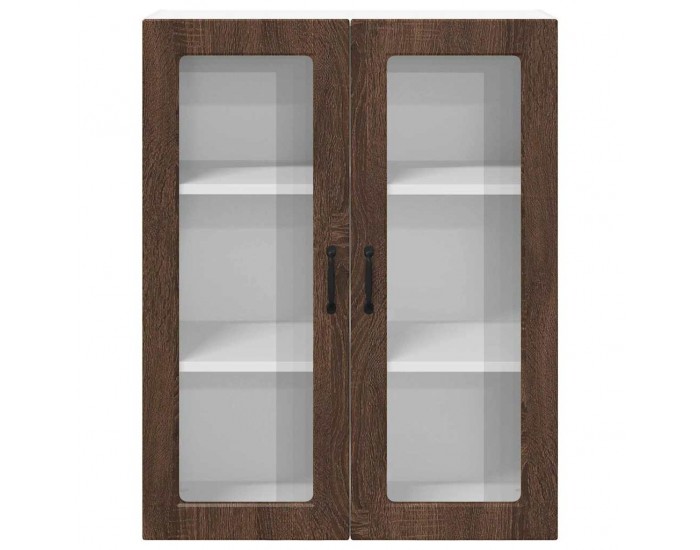 Sonata H Горен кухненски шкаф Кафяв дъб 80 x 31 x 100 см Инженерно дърво