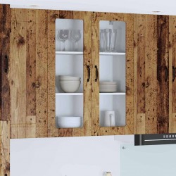 Sonata H Горен кухненски шкаф с рафт Старо дърво 80 x 31 x 100 см - Bucătării modulare