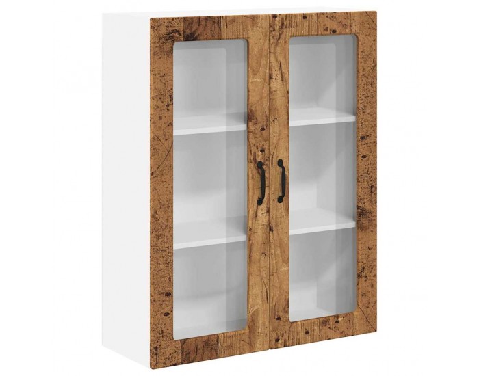 Sonata H Горен кухненски шкаф с рафт Старо дърво 80 x 31 x 100 см