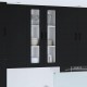 Sonata H Горен кухненски шкаф Черно 60 x 31 x 100 см Инженерно дърво