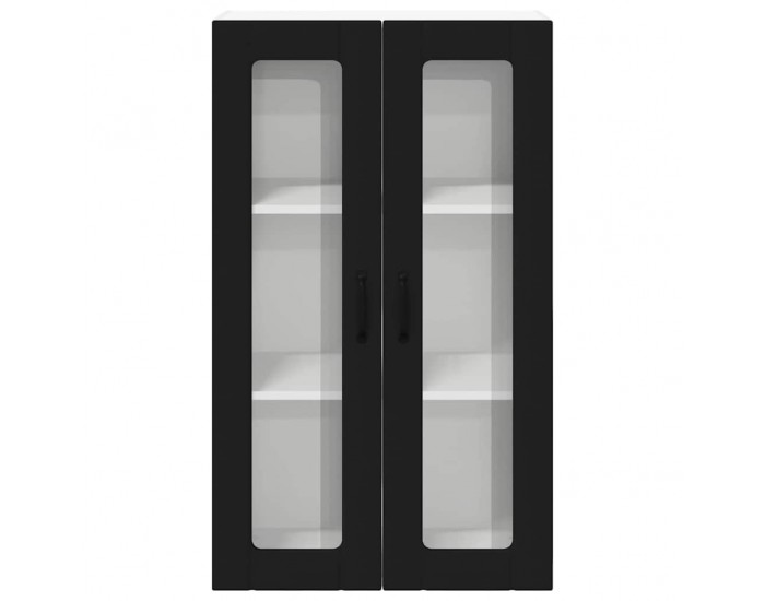 Sonata H Горен кухненски шкаф Черно 60 x 31 x 100 см Инженерно дърво