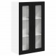 Sonata H Горен кухненски шкаф Черно 60 x 31 x 100 см Инженерно дърво