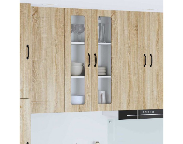 Sonata H Горен кухненски шкаф с рафт с врата Сонома дъб 60 x 31 x 100 см