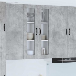 Sonata H Горен кухненски шкаф с рафт Циментено сиво 60 x 31 x 100 см - Bucătării modulare