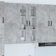 Sonata H Горен кухненски шкаф с рафт Циментено сиво 60 x 31 x 100 см