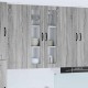 Sonata H Горен кухненски шкаф с рафт с врата Сив Сонома 60 x 31 x 100 см