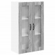 Sonata H Горен кухненски шкаф с рафт с врата Сив Сонома 60 x 31 x 100 см