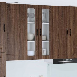 Sonata H Горен кухненски шкаф Кафяв дъб 60 x 31 x 100 см Инженерно дърво - Bucătării modulare