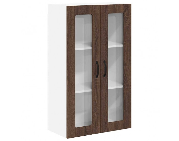 Sonata H Горен кухненски шкаф Кафяв дъб 60 x 31 x 100 см Инженерно дърво