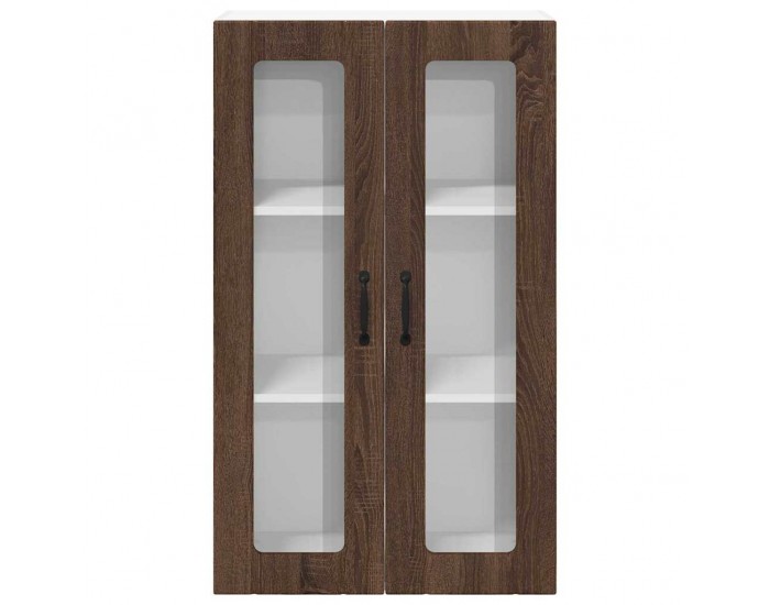 Sonata H Горен кухненски шкаф Кафяв дъб 60 x 31 x 100 см Инженерно дърво