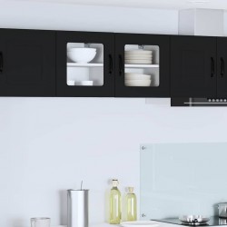 Sonata H Горен кухненски шкаф с рафт с врата 2 pcs Черно 40 x 31 x 40 см - Bucătării modulare