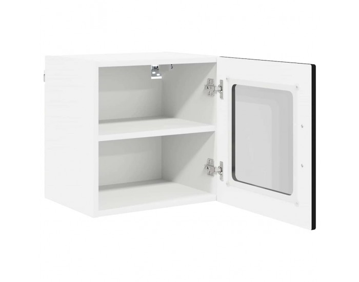 Sonata H Горен кухненски шкаф с рафт с врата 2 pcs Черно 40 x 31 x 40 см