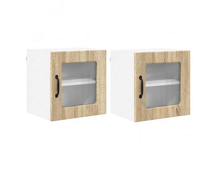 Sonata H Горен кухненски шкаф с рафт 2 pcs Сонома дъб 40 x 31 x 40 см