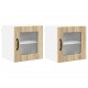 Sonata H Горен кухненски шкаф с рафт 2 pcs Сонома дъб 40 x 31 x 40 см