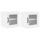 Sonata H Горен кухненски шкаф с рафт 2 pcs Лъскаво бяло 40 x 31 x 40 см