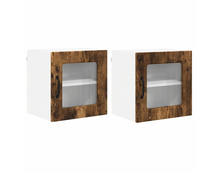 Sonata H Горен кухненски шкаф с рафт 2 pcs Димян дъб 40 x 31 x 40 см