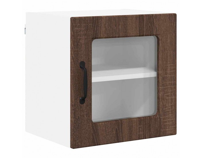 Sonata H Горен кухненски шкаф с рафт 2 pcs Кафяв дъб 40 x 31 x 40 см