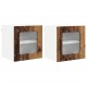 Sonata H Горен кухненски шкаф с рафт 2 pcs Старо дърво 40 x 31 x 40 см