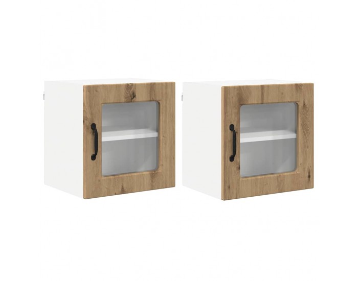 Sonata H Горен кухненски шкаф 2 pcs Дъб 40 x 31 x 40 см Инженерно дърво