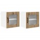 Sonata H Горен кухненски шкаф 2 pcs Дъб 40 x 31 x 40 см Инженерно дърво