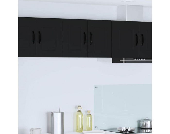 Sonata H Горен кухненски шкаф с рафт с врата 2 pcs Черно 30 x 31 x 40 см