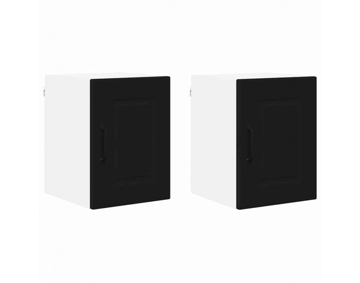 Sonata H Горен кухненски шкаф с рафт с врата 2 pcs Черно 30 x 31 x 40 см