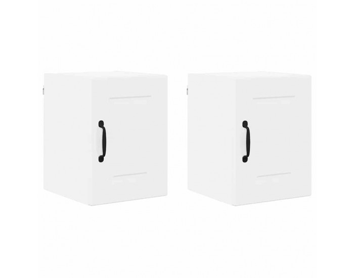 Sonata H Горен кухненски шкаф с рафт 2 pcs Лъскаво бяло 30 x 31 x 40 см