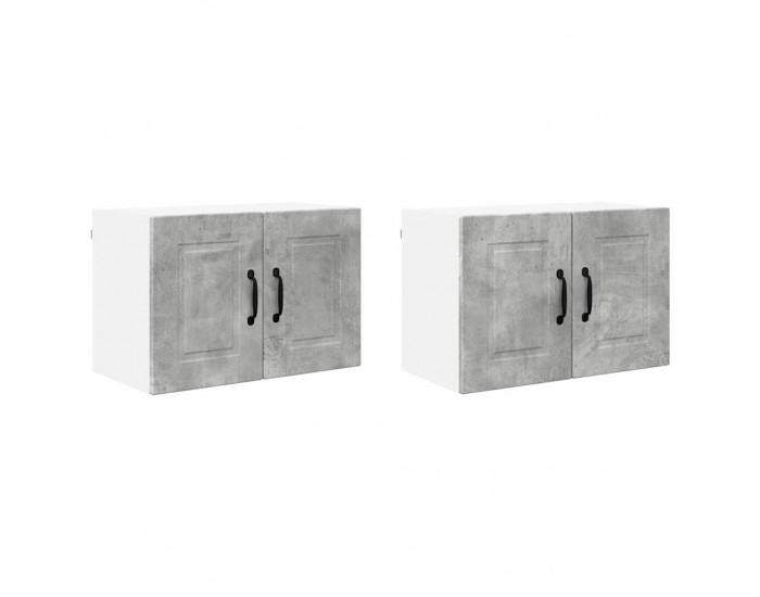 Sonata H Горен кухненски шкаф 2 pcs Циментено сиво 60 x 31 x 40 см