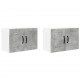 Sonata H Горен кухненски шкаф 2 pcs Циментено сиво 60 x 31 x 40 см