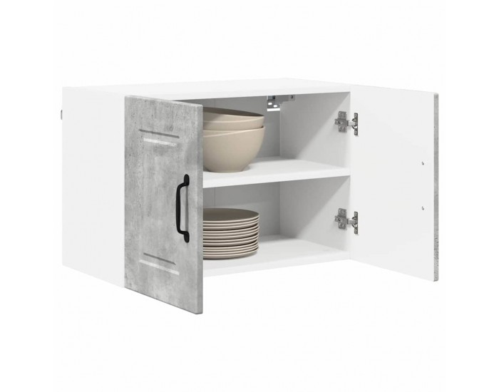 Sonata H Горен кухненски шкаф 2 pcs Циментено сиво 60 x 31 x 40 см