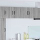 Sonata H Горен кухненски шкаф с рафт 2 pcs Сив Сонома 60 x 31 x 40 см