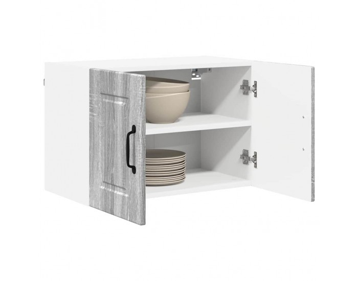 Sonata H Горен кухненски шкаф с рафт 2 pcs Сив Сонома 60 x 31 x 40 см
