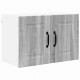 Sonata H Горен кухненски шкаф с рафт 2 pcs Сив Сонома 60 x 31 x 40 см