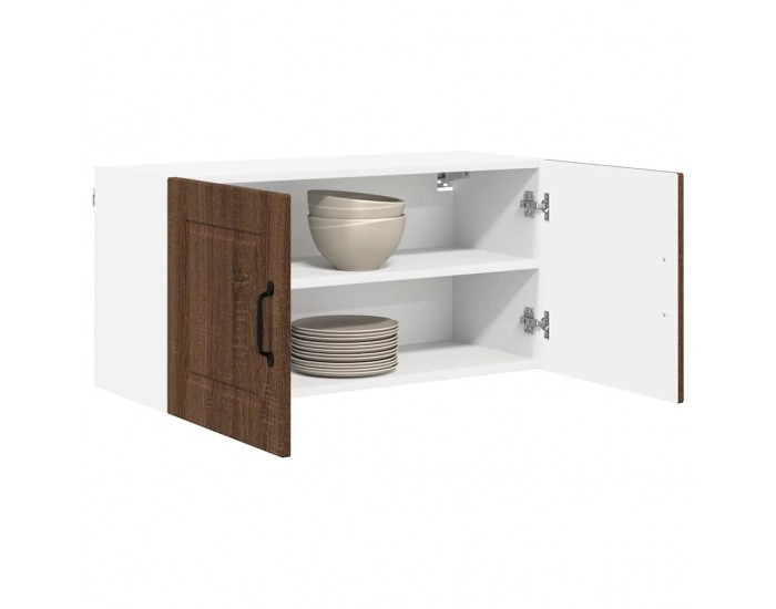 Sonata H Горен кухненски шкаф Кафяв дъб 80 x 31 x 40 см Инженерно дърво