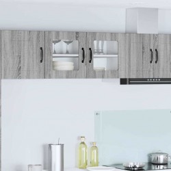 Sonata H Горен кухненски шкаф Сив Сонома 80 x 31 x 40 см Инженерно дърво - Bucătării modulare