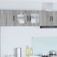 Sonata H Горен кухненски шкаф Сив Сонома 80 x 31 x 40 см Инженерно дърво