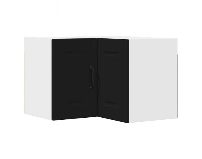 Sonata H Горен кухненски шкаф Черно 57 x 57 x 40 см Инженерно дърво