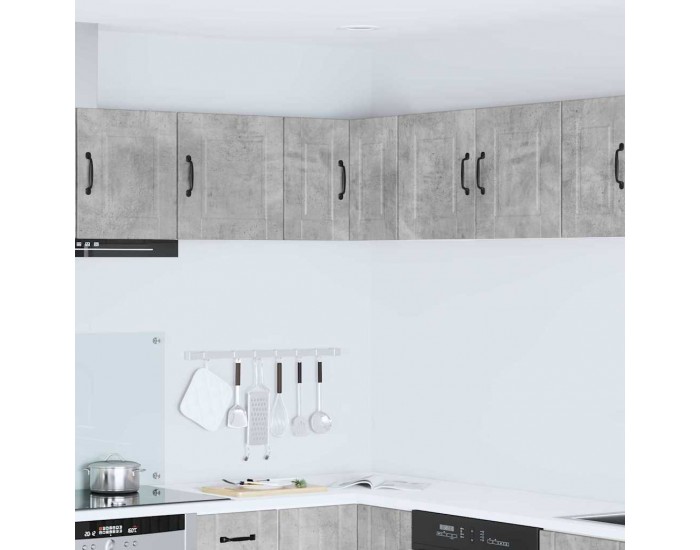 Sonata H Горен кухненски шкаф с рафт Циментено сиво 57 x 57 x 40 см