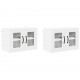 Sonata H Горен кухненски шкаф 2 pcs Бяло 60 x 31 x 40 см Инженерно дърво